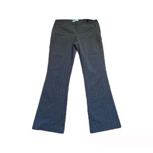 low rise pinstripe pants